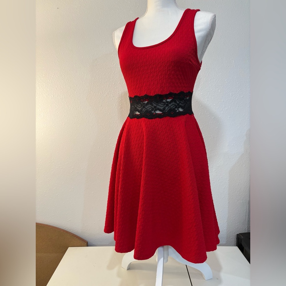 Flirty red dress